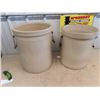 Image 3 : (LP) 2 Medalta Crocks 1) 10 Gal 1) 8 Gal Both w Handles