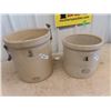 Image 1 : (LP) 2 Medalta Crocks 1) 5 Gal w Handles 1) 4 Gal
