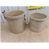 Image 3 : (LP) 2 Medalta Crocks 1) 5 Gal w Handles 1) 4 Gal