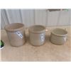 Image 1 : (LP) 3 Crocks 2) 1 Gal 1) Butter Crock