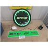 Image 1 : Arctic Cat Neon Clock 16" RD, Arctic Cat Metal Sign 5" x 24"