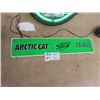 Image 3 : Arctic Cat Neon Clock 16" RD, Arctic Cat Metal Sign 5" x 24"