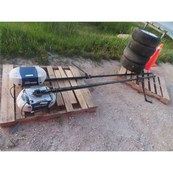 2- 1/2 HP Auto Garage Door Openers, - Used But Took Down Working 2- 1/2 HP Auto Garage Door Openers, - Used But Took Down Working