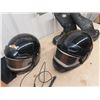 Image 2 : 2 Snowmobile Helmets 1 is XXL, 1 is Med, 1 Has Broken Lens & Size 6 Snowmobile Boots