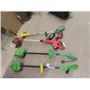 Image 1 : 2 Elec Green Machine Tillers, Elec Weedeater, B & D 18V Weedeater, w 2 Battery & Charger & Tree Bran