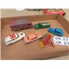 Image 1 : 6 Dinky Cars 1) Tanker Truck Castrol 1) Rake & Various Cars