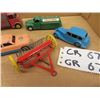 Image 2 : 6 Dinky Cars 1) Tanker Truck Castrol 1) Rake & Various Cars