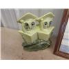 Image 2 : Framed Norman Rockwell Picture, Owl Porc Lamp, Framed Caribou Hair Tuftings Picture