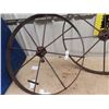 Image 3 : 2 Steel Wheels 32" RD & 2 Wagon Wheel Iron Only 41"