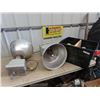 Image 1 : 2 Shop Lights - Wired to Regular Plug In, Tub Full Electrical Boxes, Plate Covers Plus More