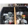 Image 2 : 2 Shop Lights - Wired to Regular Plug In, Tub Full Electrical Boxes, Plate Covers Plus More