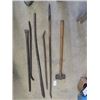 Image 1 : 5 Pry Bars, & Fencing Bar & Sledge Hammer