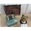 Image 2 : Vintage Adding Machine, Organizers, Horse Ornament & Horse Bits