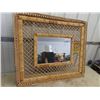 Image 2 : Mirror w Wicker Frame 37" x 43"