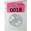 Image 1 : 1 Oz .9999 Fine Silver 2021 Canada Maple Leaf Coin