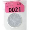 Image 1 : 1 Oz .9999 Fine Silver 2013 Canada Maple Leaf Coin