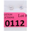 Image 1 : New 14 KT Yellow Gold Cubic Zirconia Earrings