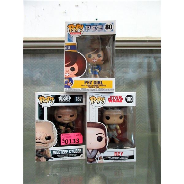 Funko Pop Star Wars & Pez Figurines with Boxes