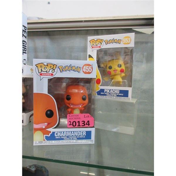 2 Pokemon Funko Pop Vinyl Figurines