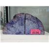 Image 1 : Large 3 KG Purple Brazilian Agate Bookend Set