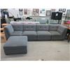 Image 1 : 4 Piece Sectional Sofa with Large Ottoman