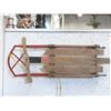 Image 1 : Vintage Wood and Metal Thistle Sled