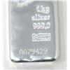 Image 3 : 1 Kilo Valcambi Suisse .999 Silver Bar