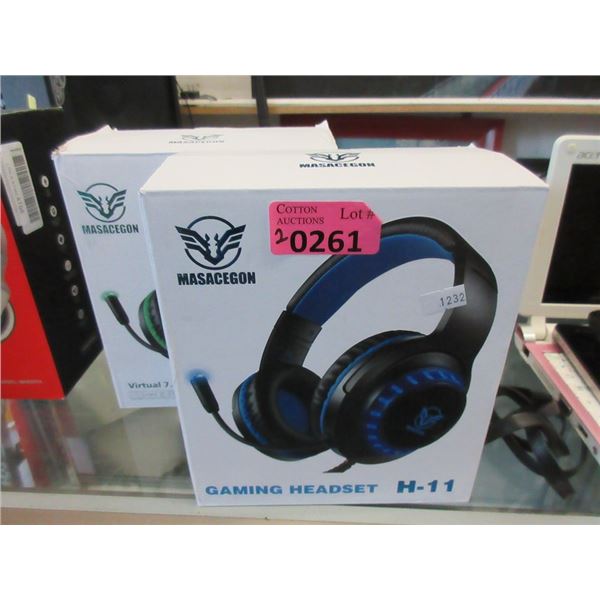 2 Masacegon H-11 Gaming Headsets