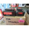Image 1 : Box of Two 20V Li-ion Tool Batteries - for DeWalt