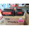 Image 1 : Box of Two 20V Li-ion Tool Batteries - for DeWalt