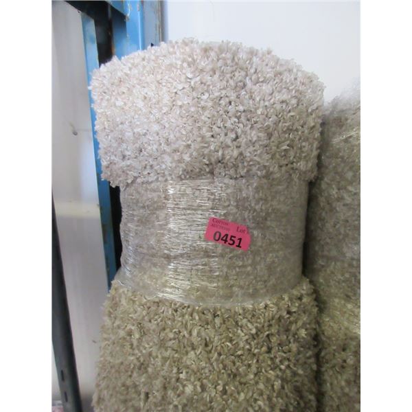 5' x 7' Beige Shag Area Carpet