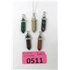 Image 1 : 5 Gemstone Healing Point Pendants & 1 Chain