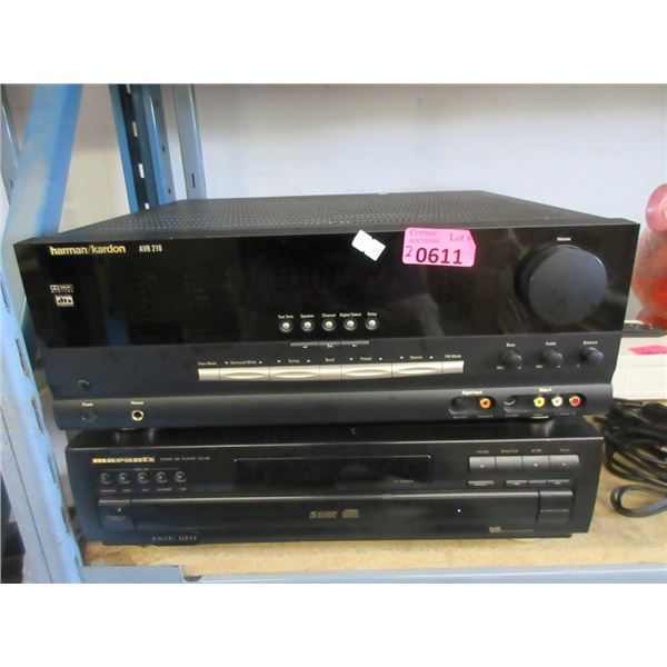 Marantz 5 Disc Player & Harmon Kardon AVR210