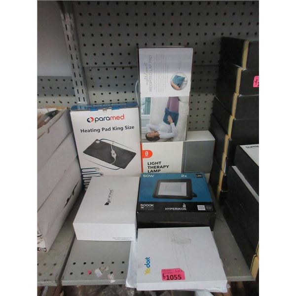 Light Therapy Lamp, Heating Pad, Microphone & More