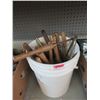 Image 1 : Bucket of Chisels & Lathing Tools