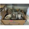 Image 1 : Box of Metal Jugs and Vases