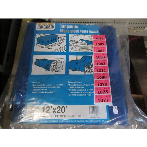 New 12' x 20' Blue All Purposes Tarp