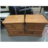 Image 1 : Pair of 2 Drawer Pine Night Stands