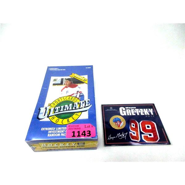2011 Wayne Gretzky Coin &  1991 Hockey Cards