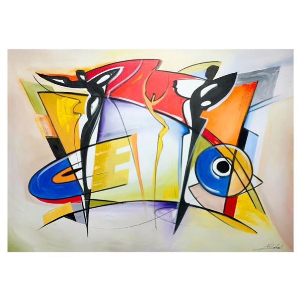 Alfred Gockel, "Light my fire" Hand Signed Limited Edition on Canvas with Letter of Authenticity.