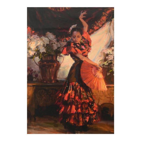 Dan Gerhartz, "Viva Flamenco" Limited Edition on Canvas, Numbered and Hand Signed with Letter of Aut