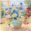 Image 2 : S. Burkett Kaiser, "Daisies & Pansies" Framed Limited Edition on Canvas, AP Numbered 1/5 and Hand Si