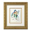 Image 1 : Yuroz, Framed Original Mixed Media Watercolor Painting, Hand Signed with Letter of Authenticity.