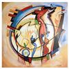 Image 1 : Alfred Gockel, "Party time" Hand Signed Limited Edition on Canvas with Letter of Authenticity.