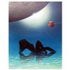 Image 1 : Ken Shotwell, "Reclining" Hand Signed Original Panting on Board with Certificate of Authenticity.