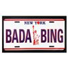 Image 1 : Steve Kaufman (1960-2010) "BADA BING" Hand Signed Limited Edition Hand Pulled silkscreen Mixed Media