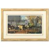 Image 1 : Dan Gerhartz, "Evening Holsteins" Framed Limited Edition, Numbered 44/195 and Hand Signed with Lette