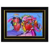 Image 1 : Peter Max- Original Mixed Media "Zero in Love"