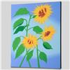 Image 2 : "Summer Sunflowers" Limited Edition Giclee on Canvas by Larissa Holt, Numbered and Signed. This piec