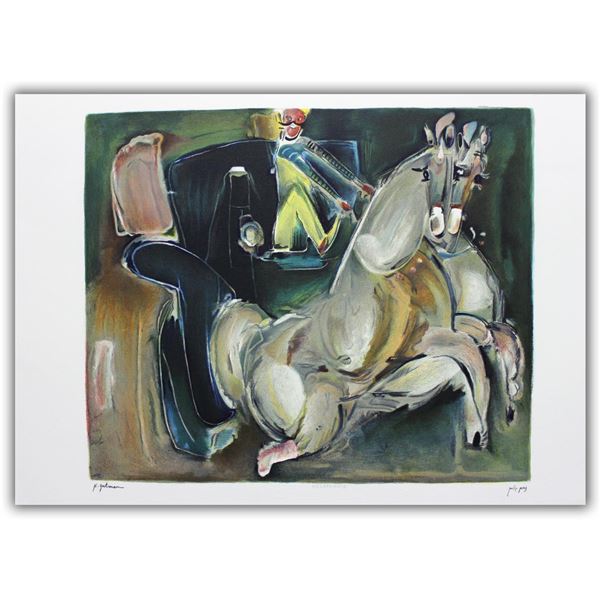 Nachum Gutman- Original Lithograph "Small Carriage"